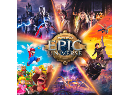 UNIVERSAL - Single Day Universal Epic Universe Ticket (Com data agendada)